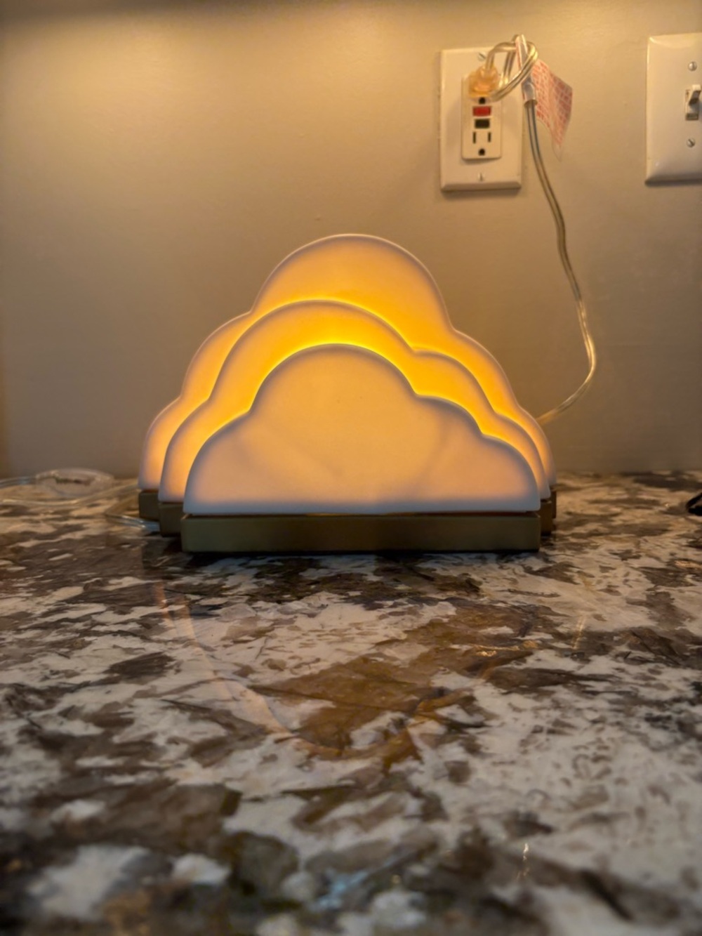 Pottery Barn Kids Baby Cloud Lamp RARE